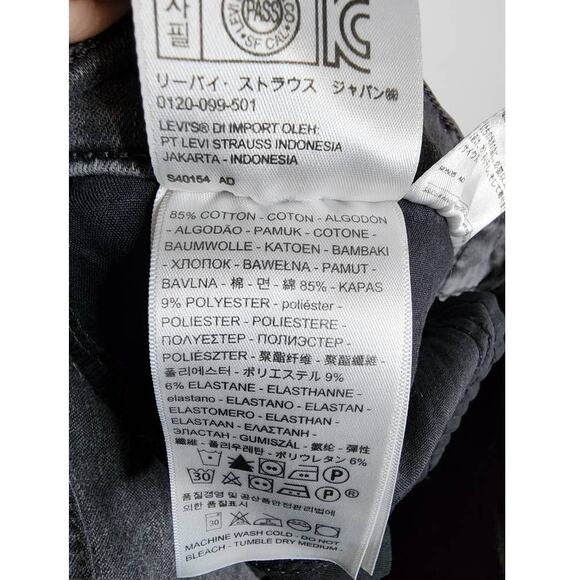 Levi's Womens Gray 720 High Rise Super Skinny Jeans 28 - Picture 8 of 10